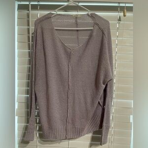 Lightweight lilac ANDTHEWHY sweater purchased from local boutique